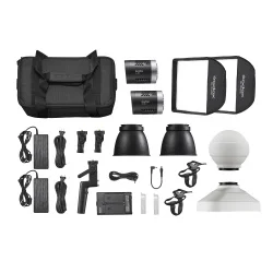 Комплект светодиодных осветителей Godox ML30-K2 Kit для видеосъемки, (у01гл)