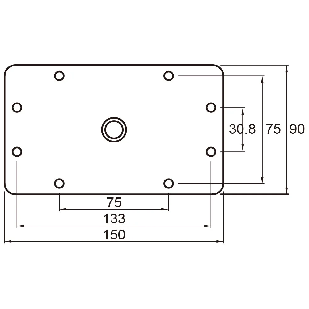 Кронштейн KUPO KS-046 3" BABY WALL PLATE