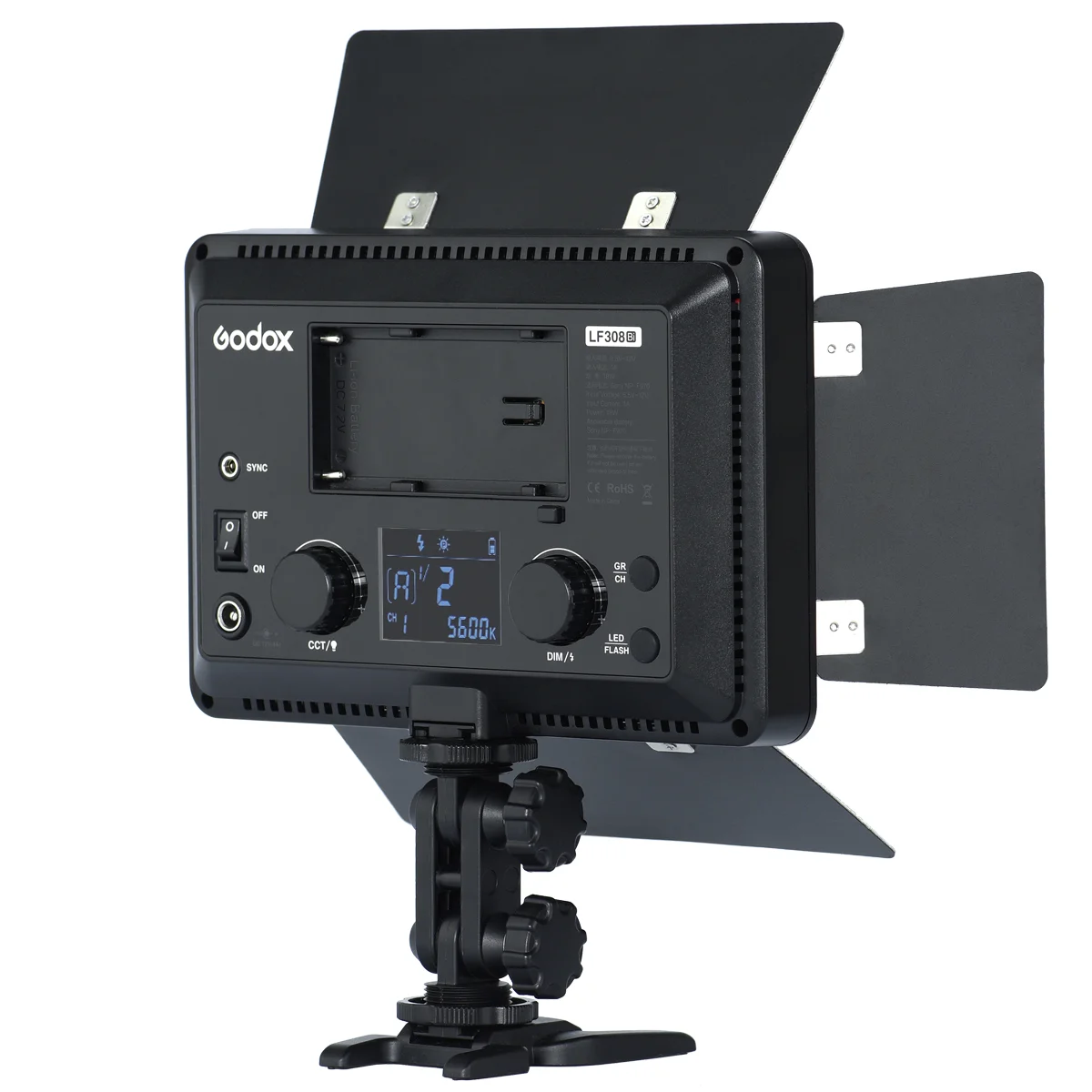 Осветитель светодиодный с функцией вспышки Godox LF308BI накамерный