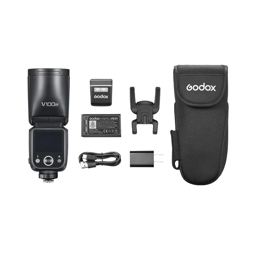 Вспышка накамерная Godox V100N TTL с круглой головкой для Nikon