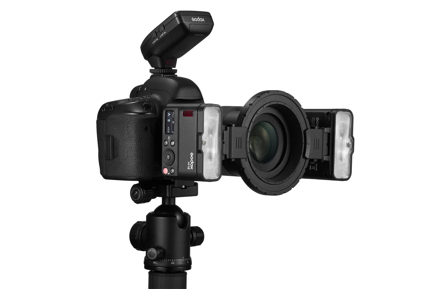 Комплект импульсных осветителей Godox MF12-K2 для макросъемки
