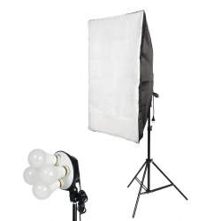 На фото изображено Комплект студийного оборудования Falcon Eyes KeyLight 425LED SB6090 KIT