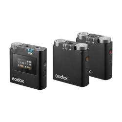 На фото изображено Петличная радиосистема Godox Virso S M2 (для Sony)