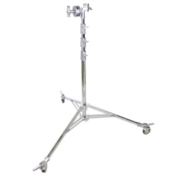 На фото изображено Стойка на колесах KUPO 610MR MEDIUM OVERHEAD ROLLER STAND