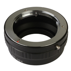 На фото изображено Кольцо переходное Minolta MD/MC на Sony Nex