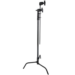 На фото изображено Стойка со штангой KUPO CT-40MKB MASTER C-STAND TURTLE BASE GRIP ARM