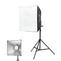 Комплект студийного оборудования Falcon Eyes KeyLight 145 SB5050 KIT фото На фото изображено Комплект студийного оборудования Falcon Eyes KeyLight 145 SB5050 KIT