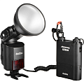 Вспышка накамерная Godox Witstro AD360II-C с батарейным блоком PB960 (Уценка01) фото На фото изображено Вспышка накамерная Godox Witstro AD360II-C с батарейным блоком PB960 (Уценка01)