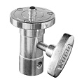 На фото изображено Переходник KUPO KS-097 BALLHEAD BABY RECIEVER AND JUNIOR PIN WITH 3/8" MALE TAP