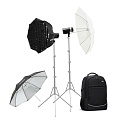 На фото изображено Комплект студийного оборудования Godox AD300Pro KIT