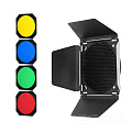 На фото изображено Шторки с набором фильтров Godox BD-04