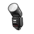 На фото изображено Вспышка накамерная Godox V1Pro C TTL для Canon