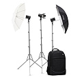 На фото изображено Комплект студийного оборудования Godox AD100Pro Three KIT