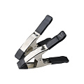 На фото изображено Зажим-прищепка KUPO KCP-359-BK 9" STEEL SPRING A CLAMP BLACK 2шт