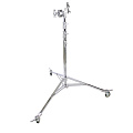На фото изображено Стойка на колесах KUPO 600MRH HIGH OVERHEAD ROLLER STAND