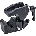 На фото изображено Зажим KUPO KCP-710B CONVI CLAMP BLACK W/RATCHET HANDLE & KCP-7SDL SADDLE