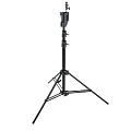 На фото изображено Стойка KUPO 227MBH MASTER COMBO ALU SENIOR STAND BLACK