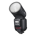 На фото изображено Вспышка накамерная Godox V100O TTL с круглой головкой для Olympus/Panasonic