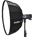 На фото изображено Софтбокс Godox AD-S65S быстроскладной для AD400Pro с байонетом Godox