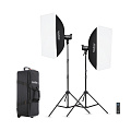 На фото изображено Комплект студийного оборудования Godox SL100D-K2