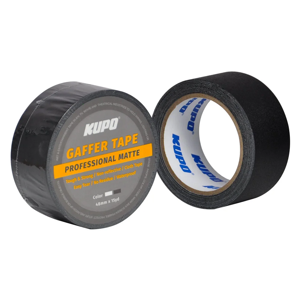 Лента клейкая KUPO GTM-515B GAFFER TAPE черная 48 мм