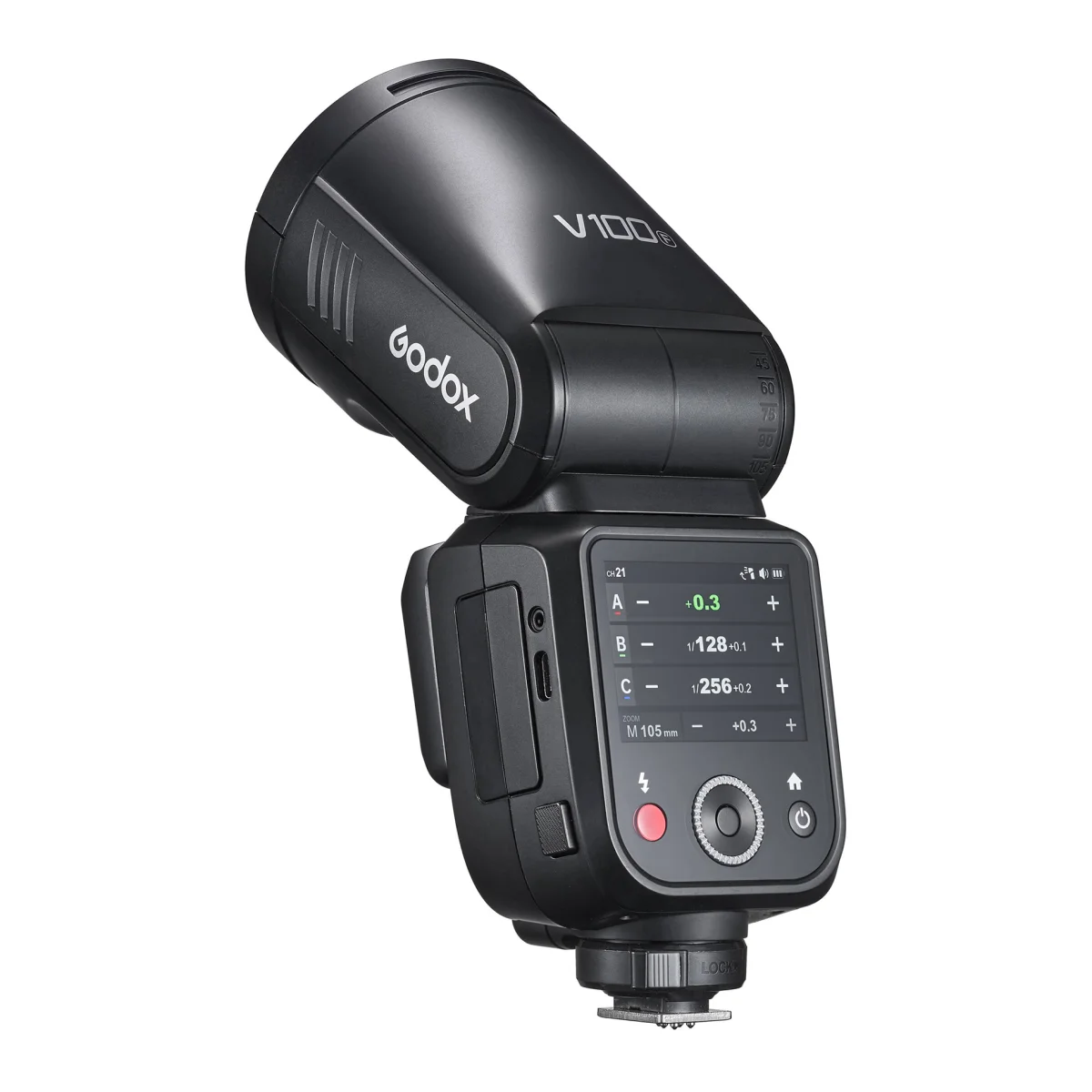 Вспышка накамерная Godox V100F TTL с круглой головкой для Fujifilm